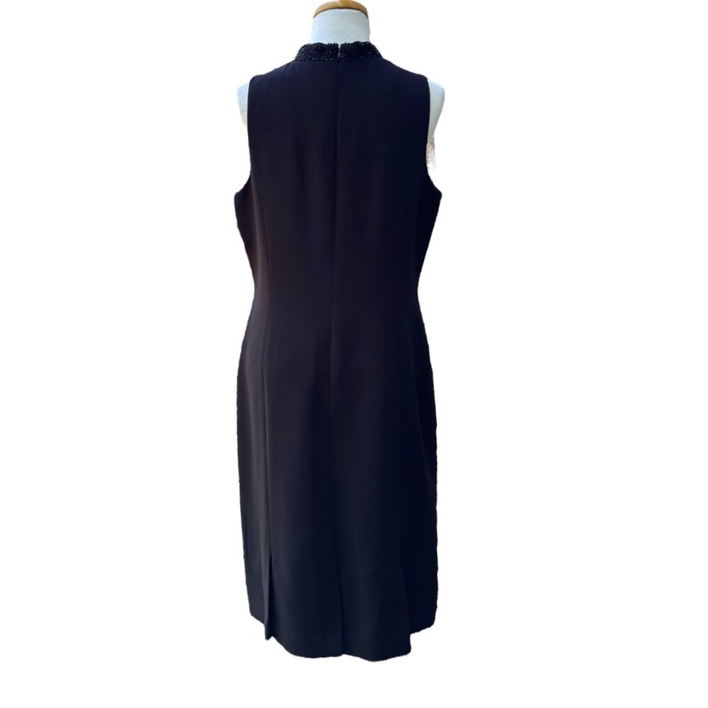 Donna Morgan Petites Beaded Cocktail/Evening Dress Black Size 12 - Picture 7 of 13